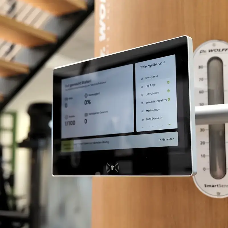 Trainingsauswertung auf dem Trackbar-Display